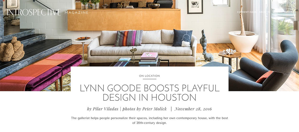 Introspective Magazine and 1stDibs featuring Lynn Goode